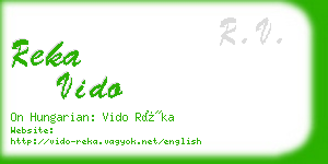 reka vido business card